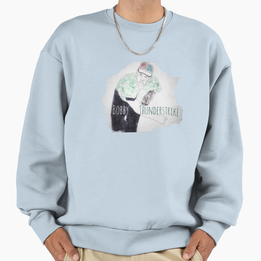 Bobby Thunderstrike Sweatshirt - Minimalist Print Men Women - T-Shirt, Sweatshirt, Hoodie
