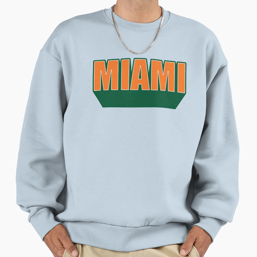 University Miami Sweatshirt - Unique Graphic for Adults - T-Shirt, Sweatshirt, Hoodie