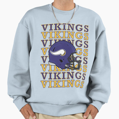 Minnesota Vikings Football Sweatshirt - Minimalist Print Men Women - T-Shirt, Sweatshirt, Hoodie