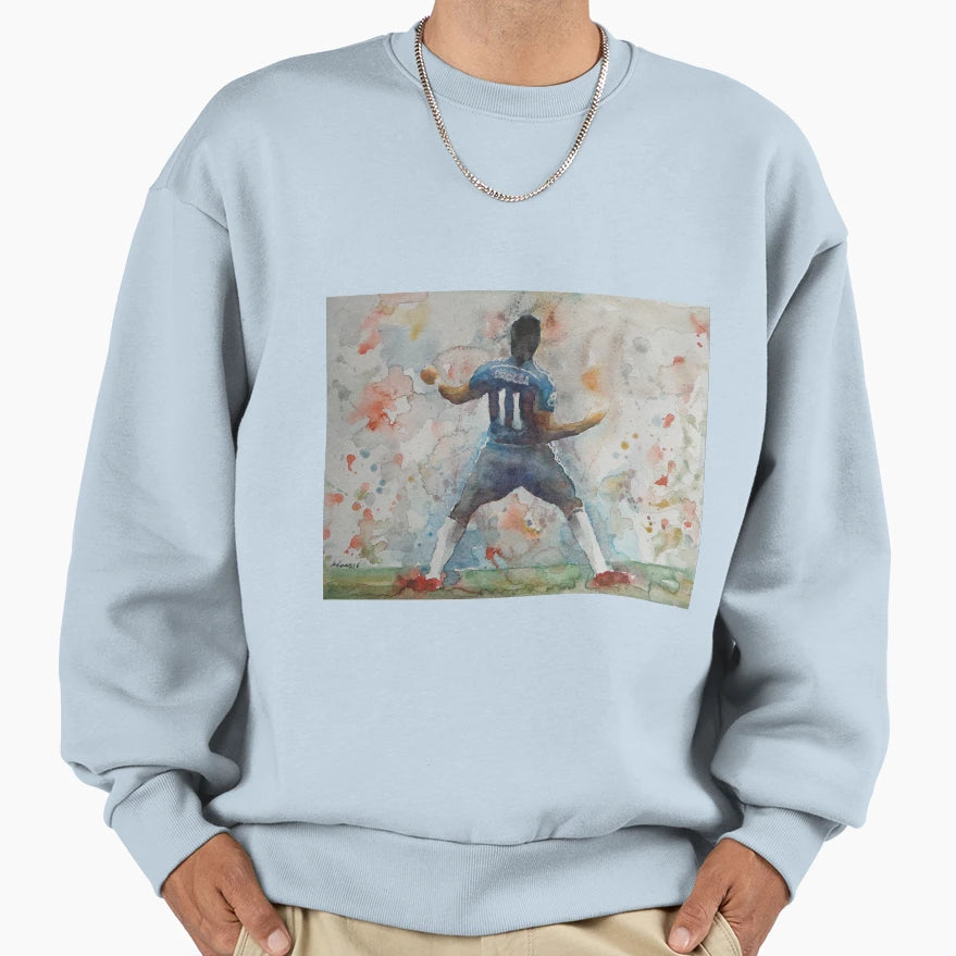 Didier Drogba Portrait 1 Sweatshirt - Custom Art Print for Adults - T-Shirt, Sweatshirt, Hoodie