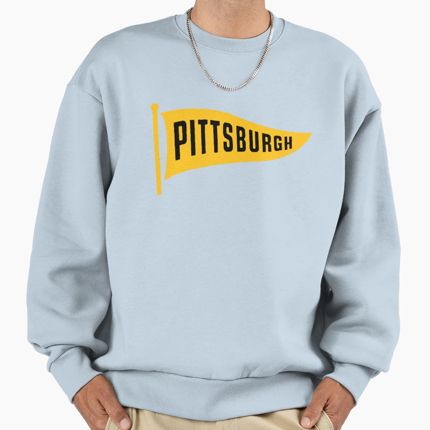 Pittsburgh Pennant Sweatshirt - Fun Novelty Design Unisex - T-Shirt, Sweatshirt, Hoodie
