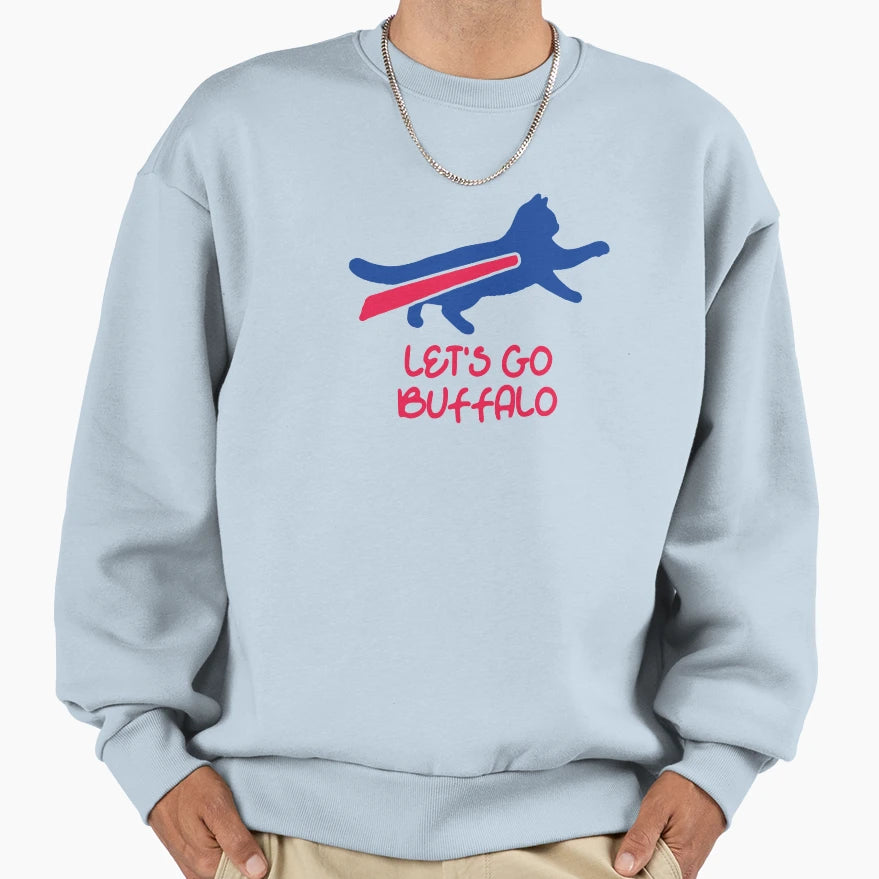 Cat Bills Funny Buffalo Bills Gameday Sweatshirt - Graphic Print Unisex - T-Shirt, Sweatshirt, Hoodie