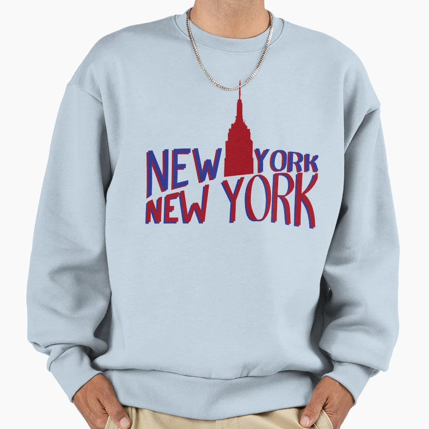 New York Lettering Sweatshirt - Custom Art Print Unisex - T-Shirt, Sweatshirt, Hoodie