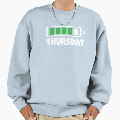 Thursday Battery Life Sweatshirt - Custom Art Print Men Women - T-Shirt, Sweatshirt, Hoodie