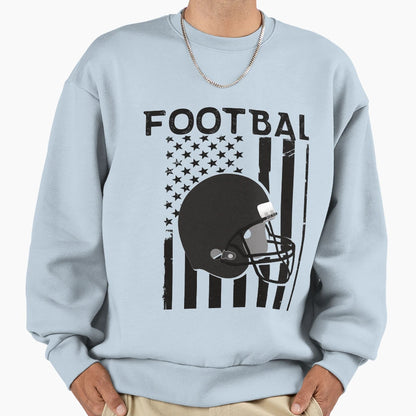 Usa Flag July 4Th Football Patriotic Sweatshirt - Minimalist Print Unisex - T-Shirt, Sweatshirt, Hoodie