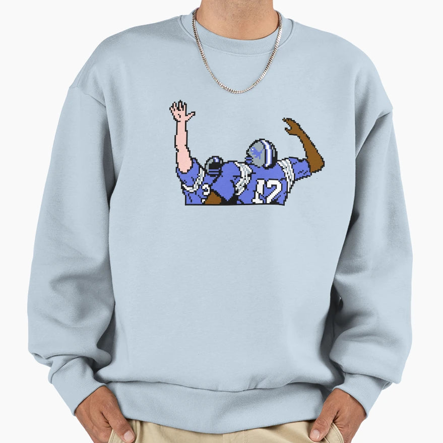 Lions Tecmo Bowl Touchdown Sweatshirt - Unique Graphic Men Women - T-Shirt, Sweatshirt, Hoodie