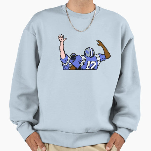 Lions Tecmo Bowl Touchdown Sweatshirt - Unique Graphic Men Women - T-Shirt, Sweatshirt, Hoodie