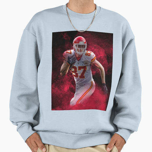 T Kelce Kansas City Sports Art Sweatshirt - Casual Everyday Wear Unisex - T-Shirt, Sweatshirt, Hoodie