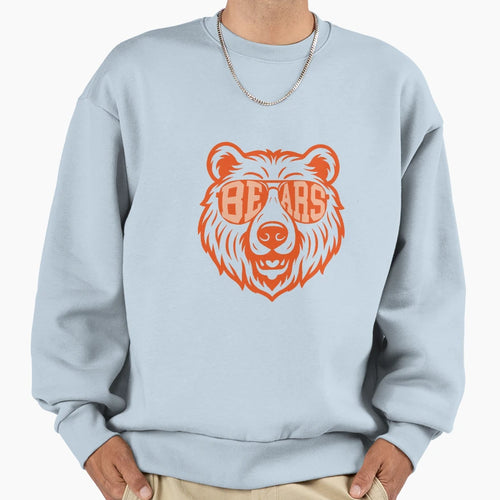 Chicago Bears Mascot Cheerleading Sweatshirt - Minimalist Print Men Women - T-Shirt, Sweatshirt, Hoodie