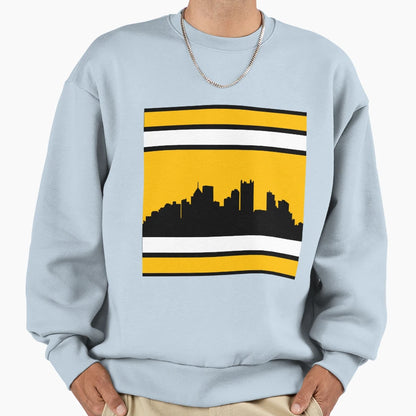 Steelers Home Stripe Sweatshirt - Fun Novelty Design Men Women - T-Shirt, Sweatshirt, Hoodie