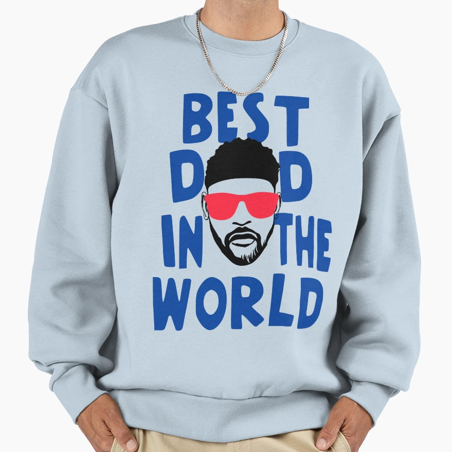 Best Dad World Sweatshirt - Aesthetic Graphic for Adults - T-Shirt, Sweatshirt, Hoodie