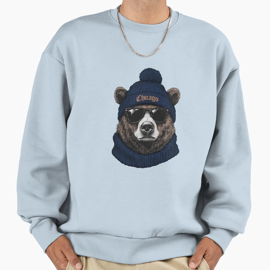 Chicago Bears Mascot M5290 Sweatshirt - Graphic Print Men Women - T-Shirt, Sweatshirt, Hoodie