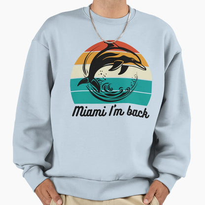 Back Miami Dolphins Sweatshirt - Custom Art Print Unisex - T-Shirt, Sweatshirt, Hoodie