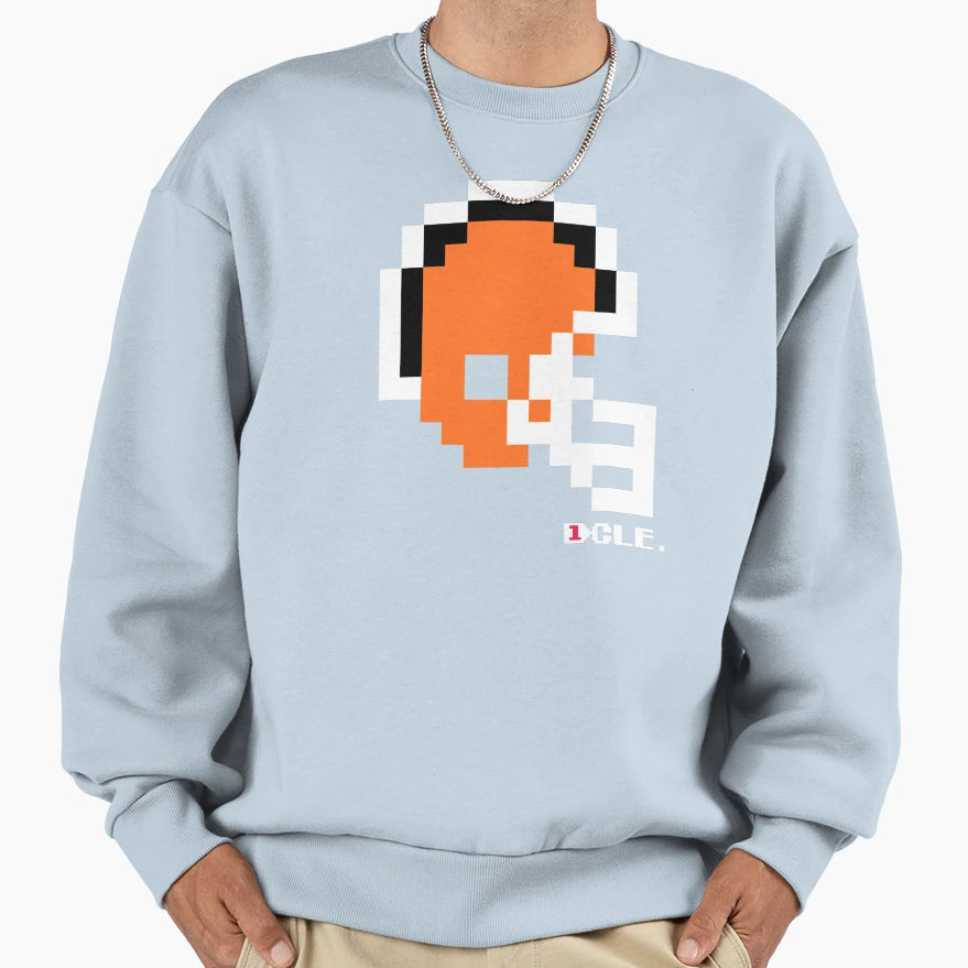 Cle Helmet Tecmo Bowl Sweatshirt - Trendy Graphic Men Women - T-Shirt, Sweatshirt, Hoodie