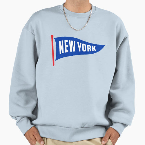 New York Pennant Sweatshirt - Aesthetic Graphic for Adults - T-Shirt, Sweatshirt, Hoodie