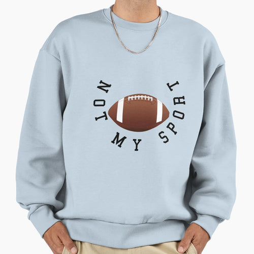 Anti American Football Rugby Sweatshirt - Trendy Graphic for Adults - T-Shirt, Sweatshirt, Hoodie