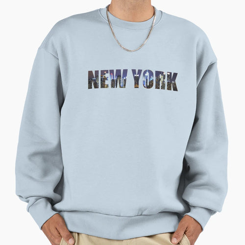 New York Skyline Sweatshirt - Aesthetic Graphic for Adults - T-Shirt, Sweatshirt, Hoodie