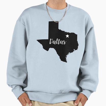 Dallas Star Sweatshirt - Fun Novelty Design for Adults - T-Shirt, Sweatshirt, Hoodie