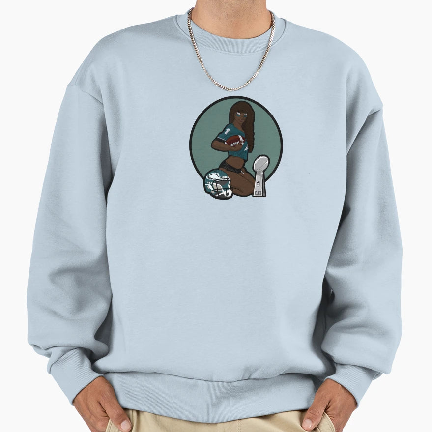 Philadelphia Pinup V3 Sweatshirt - Trendy Graphic Unisex - T-Shirt, Sweatshirt, Hoodie