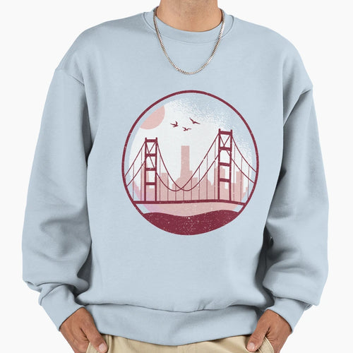 Golden Gate Sweatshirt - Trendy Graphic Unisex - T-Shirt, Sweatshirt, Hoodie