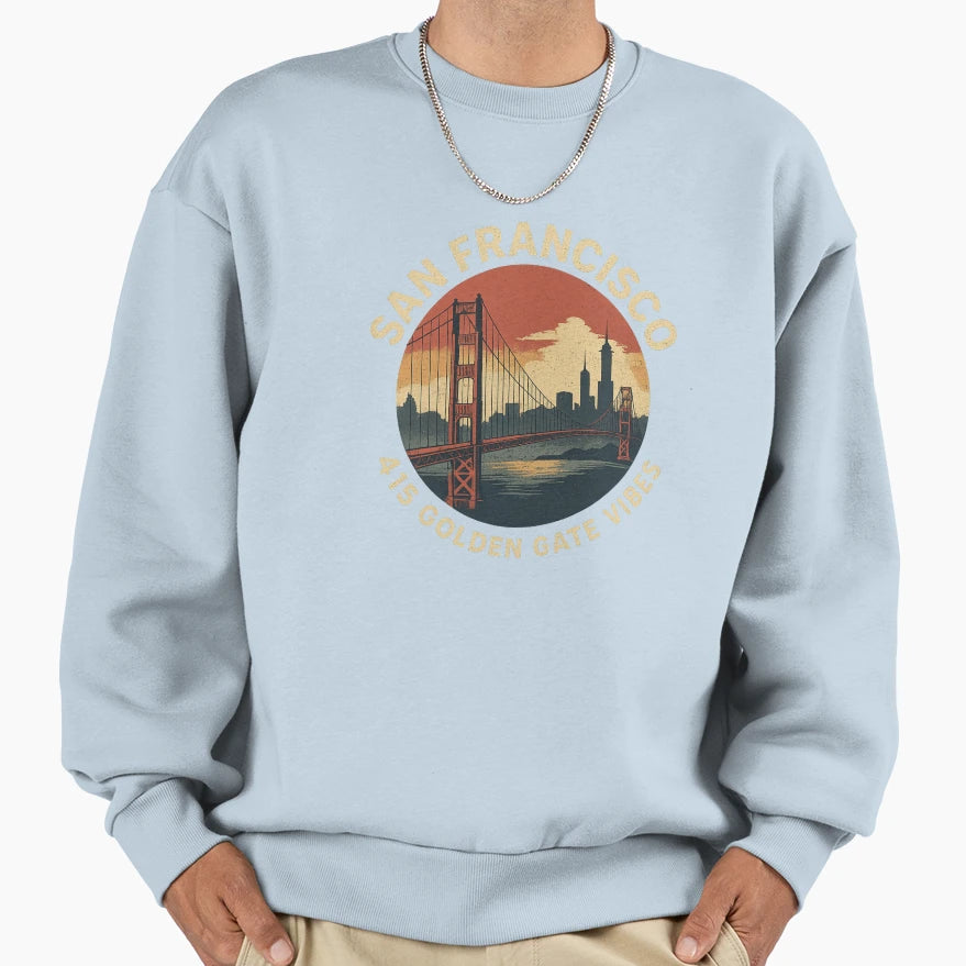 San Francisco California 415 Sweatshirt - Casual Everyday Wear Unisex - T-Shirt, Sweatshirt, Hoodie