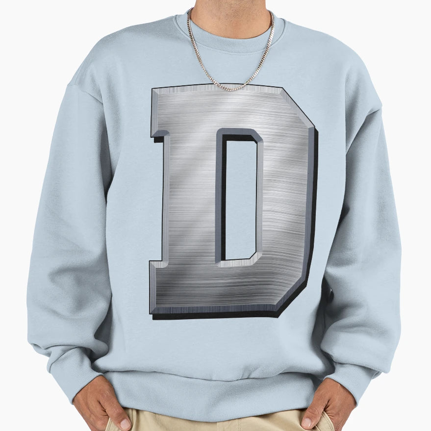 Copy Copy Copy Big Steel Letter D Sweatshirt - Trendy Graphic Unisex - T-Shirt, Sweatshirt, Hoodie