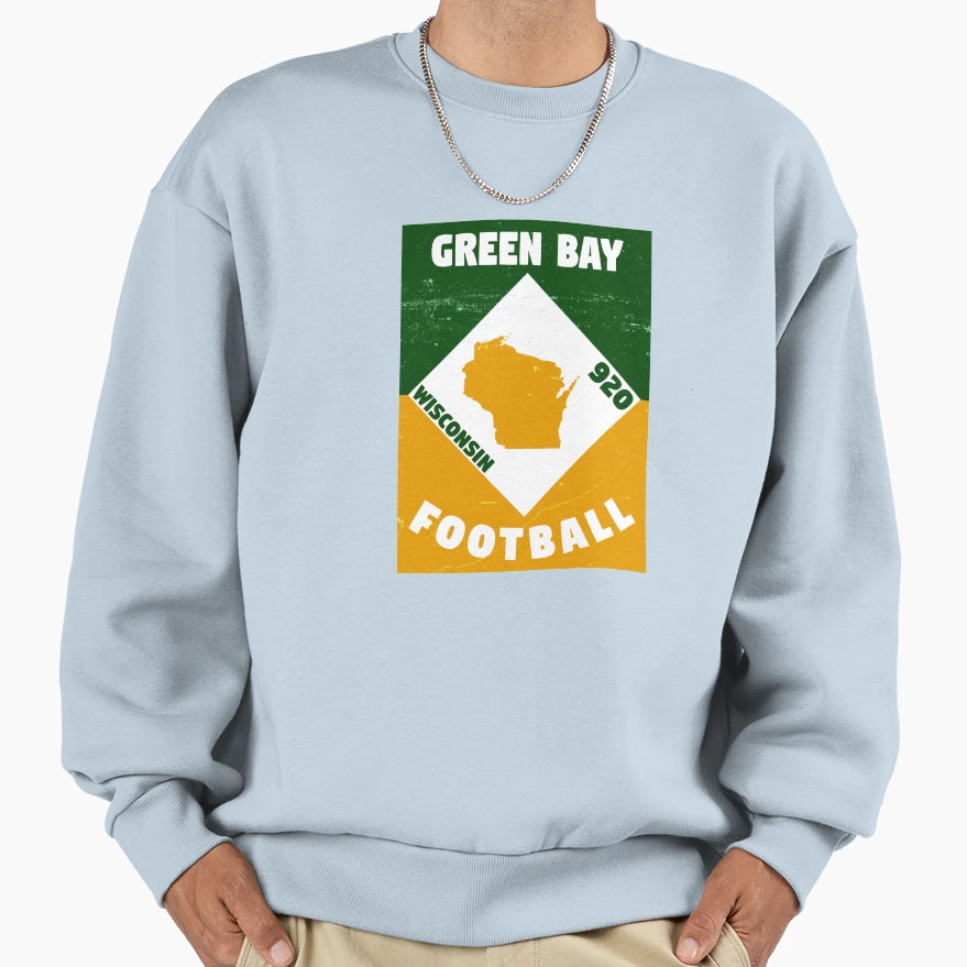 Green Bay Football Sweatshirt - Aesthetic Graphic for Adults - T-Shirt, Sweatshirt, Hoodie