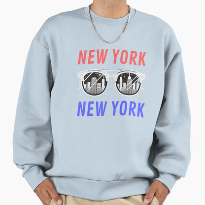 New York New York Nyc Red White Sweatshirt - Streetwear Style for Adults - T-Shirt, Sweatshirt, Hoodie