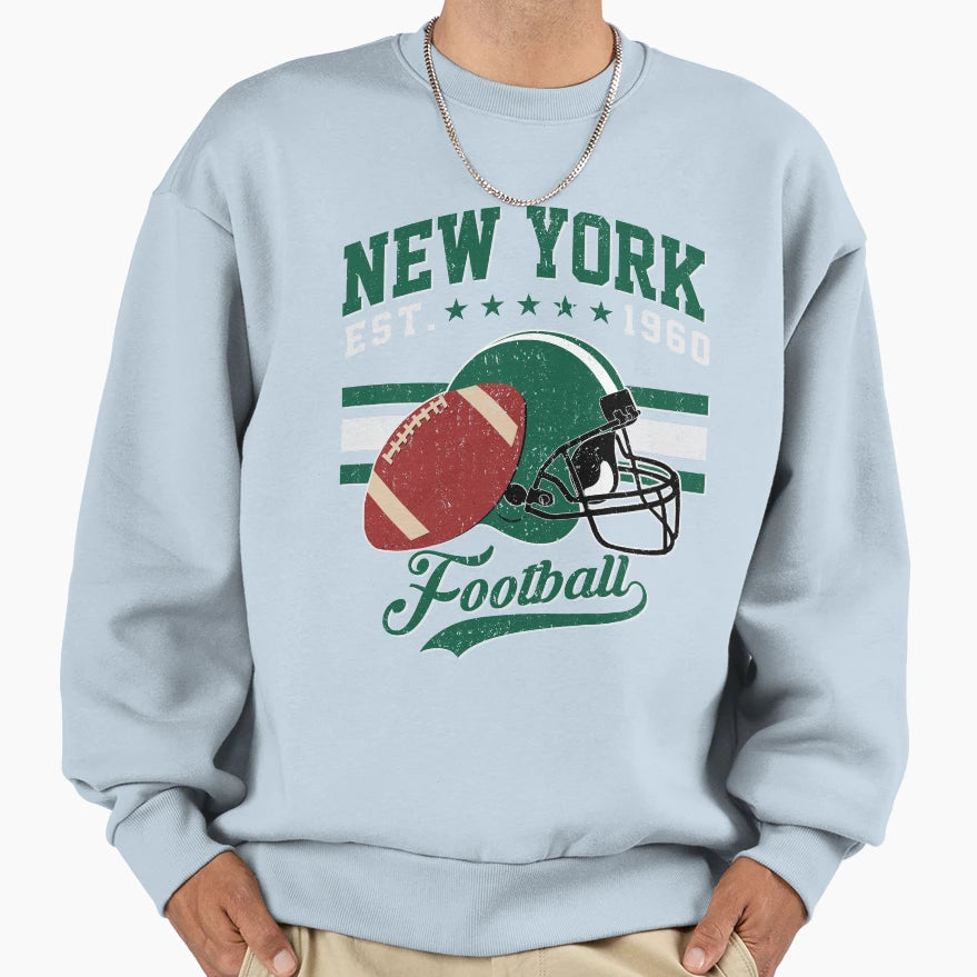 New York Football Sweatshirt - Unique Graphic for Adults - T-Shirt, Sweatshirt, Hoodie