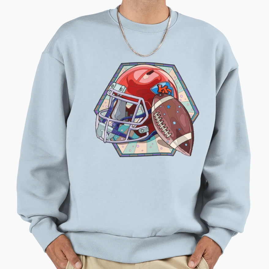 Football Logo Sweatshirt - Minimalist Print Men Women - T-Shirt, Sweatshirt, Hoodie