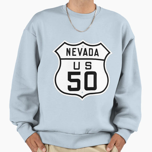 Us Highway 50 Nevada 1926 United Sweatshirt - Novelty Apparel Men Women - T-Shirt, Sweatshirt, Hoodie