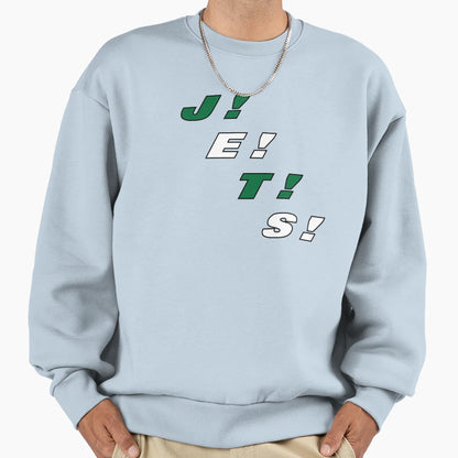 Jets J E T S Chant Sweatshirt - Custom Art Print for Adults - T-Shirt, Sweatshirt, Hoodie