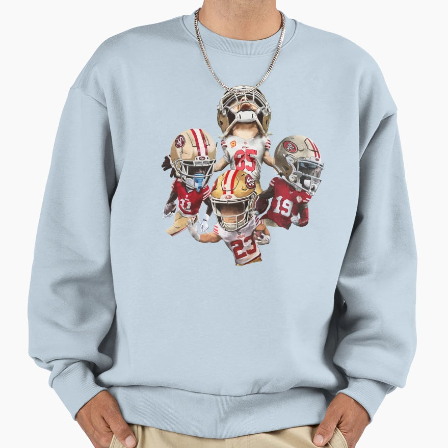 San Francisco 49Ers Niner Weapons Sweatshirt - Aesthetic Graphic for Adults - T-Shirt, Sweatshirt, Hoodie