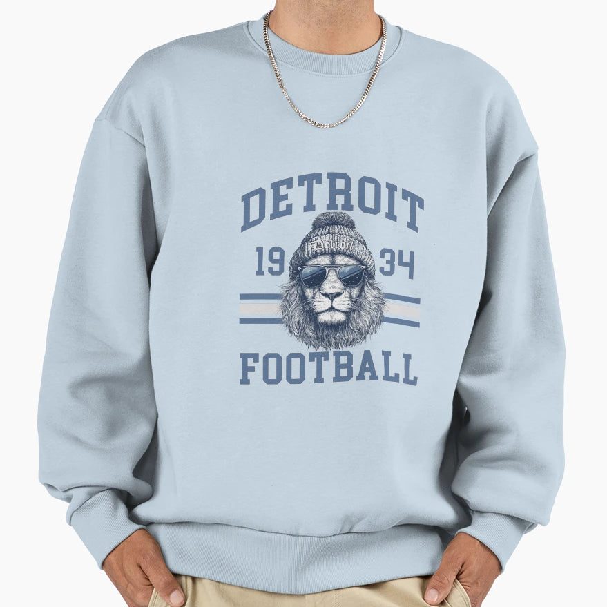 Detroit Lions Football Shirts Grit T-Shirt - Fun Novelty Design for Adults - T-Shirt, Sweatshirt, Hoodie