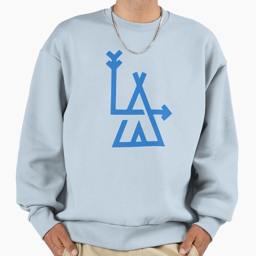La Los Angeles Hipster Sweatshirt - Graphic Print Unisex - T-Shirt, Sweatshirt, Hoodie