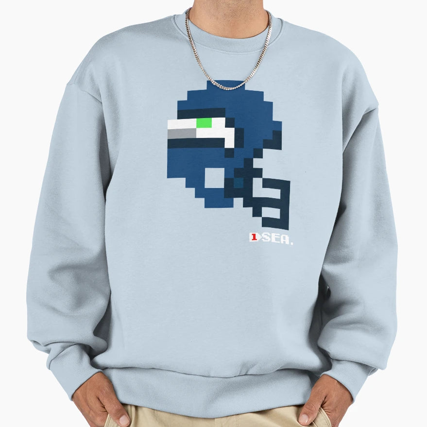 Sea Current Helmet Tecmo Bowl T-Shirt - Aesthetic Graphic Men Women - T-Shirt, Sweatshirt, Hoodie