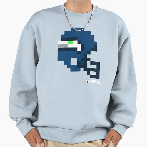 Sea Current Helmet Tecmo Bowl T-Shirt - Aesthetic Graphic Men Women - T-Shirt, Sweatshirt, Hoodie