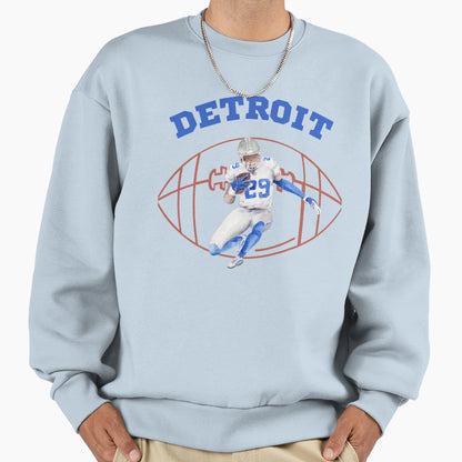 Detroit Sports Detroit Football Sweatshirt - Trendy Graphic for Adults - T-Shirt, Sweatshirt, Hoodie