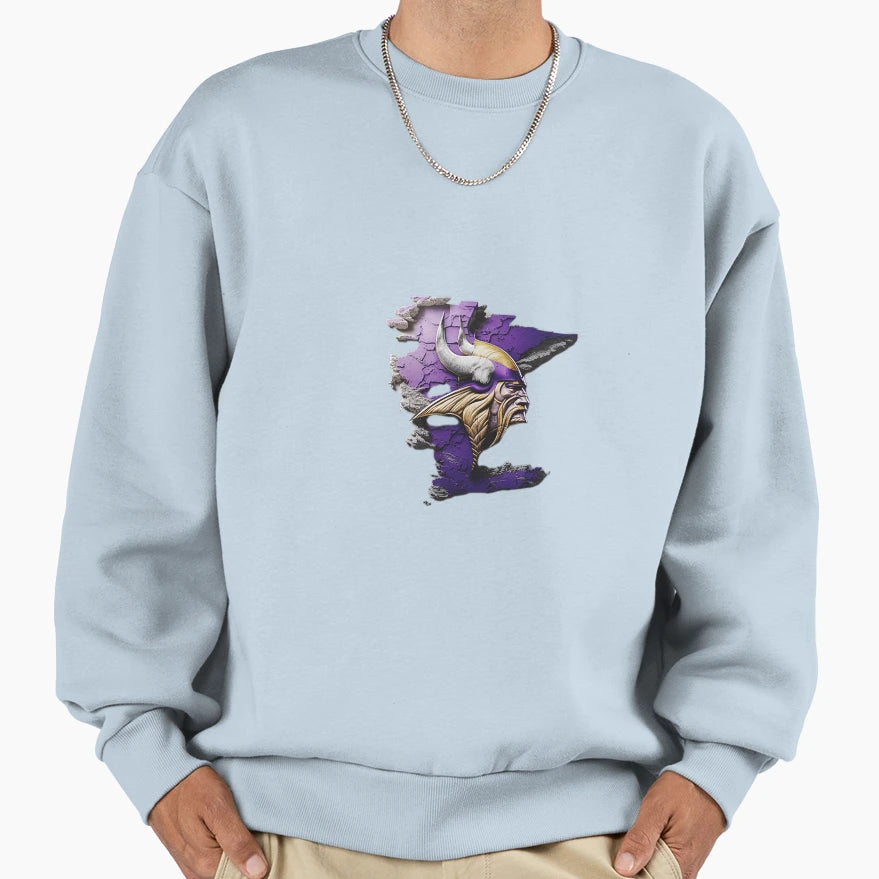 Vikings Minnesota Sweatshirt - Casual Everyday Wear Unisex - T-Shirt, Sweatshirt, Hoodie