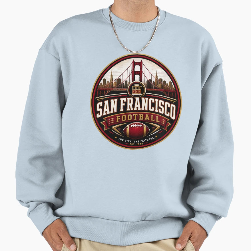 San Francisco Football Bay Area Sports T-Shirt - Unique Graphic Men Women - T-Shirt, Sweatshirt, Hoodie