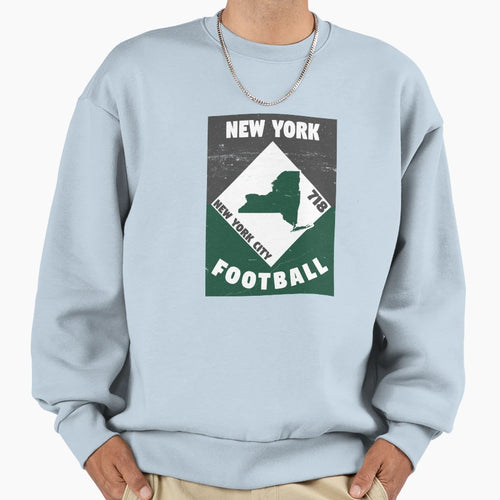 New York J Football Sweatshirt - Novelty Apparel Unisex - T-Shirt, Sweatshirt, Hoodie