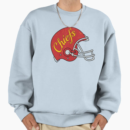Chiefs Helmet Sweatshirt - Aesthetic Graphic Unisex - T-Shirt, Sweatshirt, Hoodie