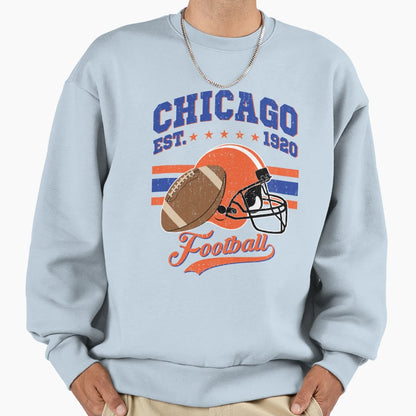 Chicago Football Sweatshirt - Aesthetic Graphic Men Women - T-Shirt, Sweatshirt, Hoodie
