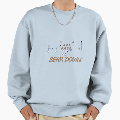 Chicago Bears Playbook Bear Down Sweatshirt - Graphic Print Unisex - T-Shirt, Sweatshirt, Hoodie