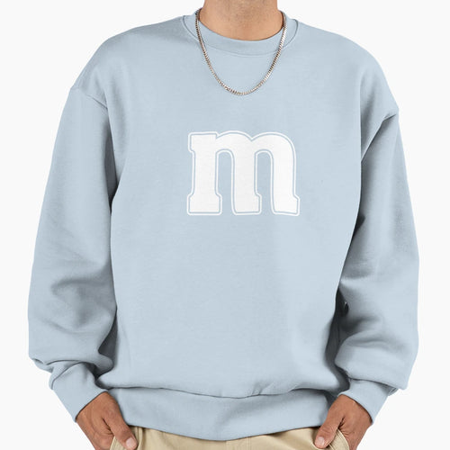 M Ms Halloween Costume Sweatshirt - Minimalist Print for Adults - T-Shirt, Sweatshirt, Hoodie