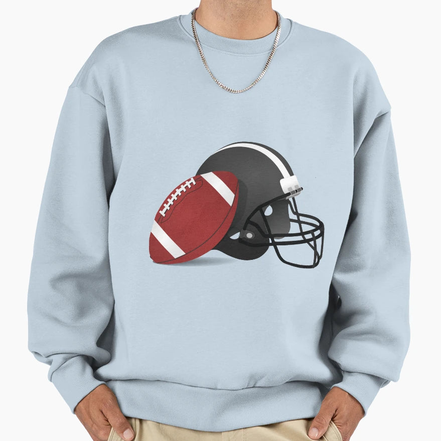 Football S Equipment Sweatshirt - Custom Art Print Unisex - T-Shirt, Sweatshirt, Hoodie