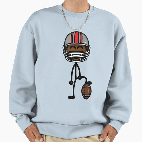Football Player Sweatshirt - Novelty Apparel Unisex - T-Shirt, Sweatshirt, Hoodie