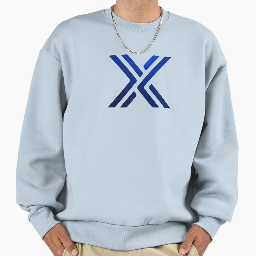 Immutable X Blue Sweatshirt - Unique Graphic for Adults - T-Shirt, Sweatshirt, Hoodie