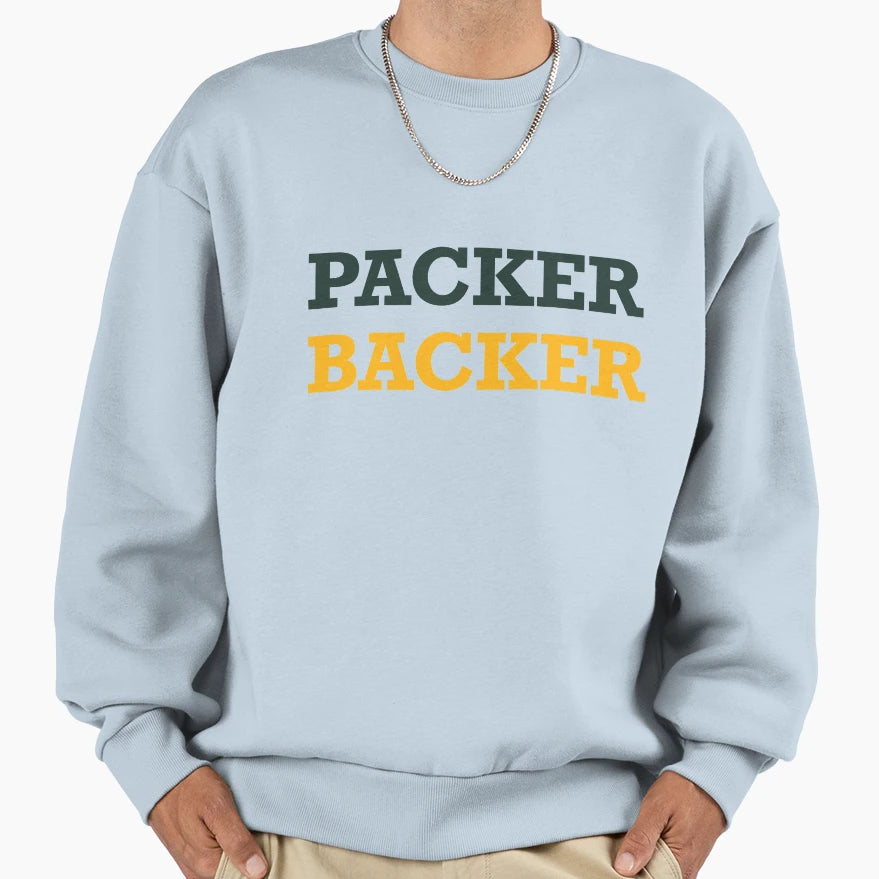 Packer Backer Show Your Green Bay Sweatshirt - Custom Art Print for Adults - T-Shirt, Sweatshirt, Hoodie