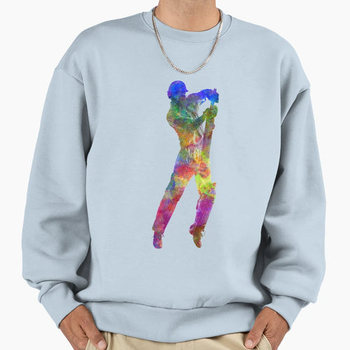 Cricket Player Batsman Silhouette Sweatshirt - Streetwear Style Men Women - T-Shirt, Sweatshirt, Hoodie